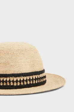 Chapeau En Raphia Avec Bande Bicolore - Elya<Gerard Darel Sale
