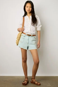 Chemise A Broderies Blanc - Ayate<Gerard Darel Discount