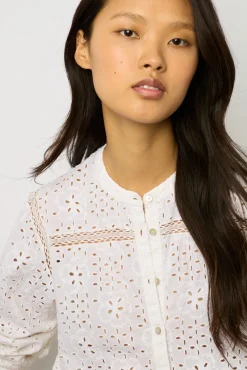 Chemise A Broderies Blanc - Ayate<Gerard Darel Discount