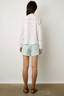Chemise A Broderies Blanc - Ayate<Gerard Darel Discount
