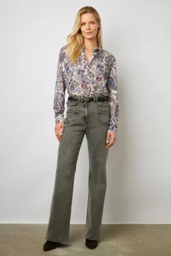 Chemise A Imprime Cachemire Ecru - Miray<Gerard Darel Discount