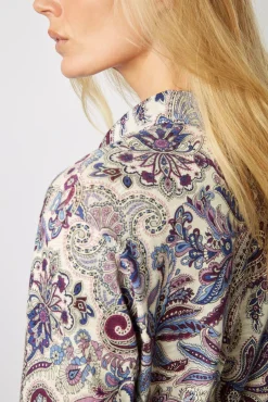 Chemise A Imprime Cachemire Ecru - Miray<Gerard Darel Discount