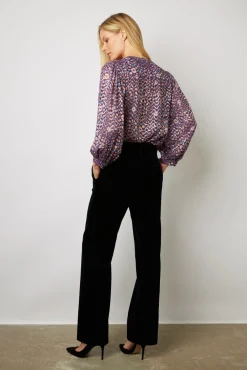 Chemise A Imprime Et Lurex Parme - Akris<Gerard Darel Fashion
