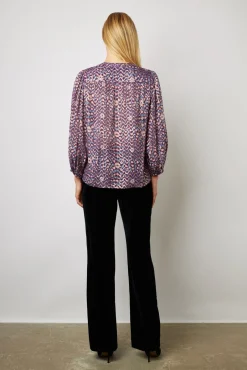 Chemise A Imprime Et Lurex Parme - Akris<Gerard Darel Fashion