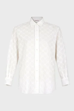 Chemise A Monogramme Blanc - Clyde<Gerard Darel Clearance