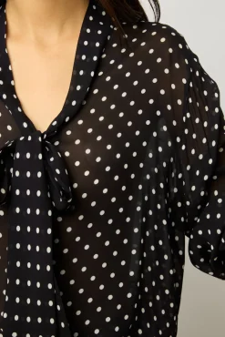 Chemise A Pois En Crepe Marine - Apolline<Gerard Darel Online