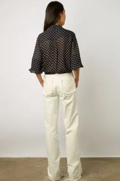Chemise A Pois En Crepe Marine - Apolline<Gerard Darel Online