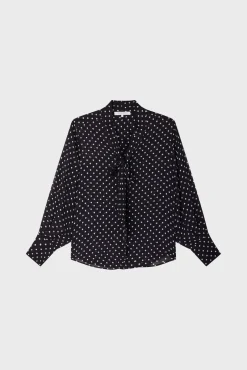 Chemise A Pois En Crepe Marine - Apolline<Gerard Darel Online