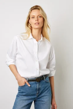 Chemise En Popeline De Coton Blanc - Clyde<Gerard Darel Online
