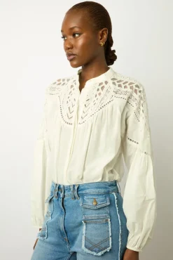 Chemise En Voile De Coton Blanc - Ainara<Gerard Darel Outlet