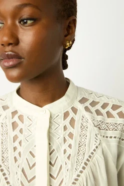 Chemise En Voile De Coton Blanc - Ainara<Gerard Darel Outlet