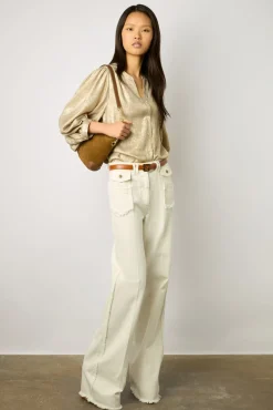 Chemise Fluide En Lurex Or - Alynn<Gerard Darel Best