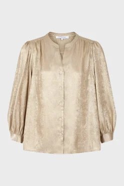 Chemise Fluide En Lurex Or - Alynn<Gerard Darel Best