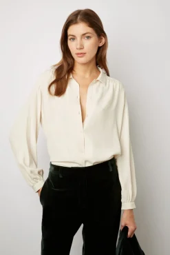 Chemise Fluide Unie - Colombe<Gerard Darel Online