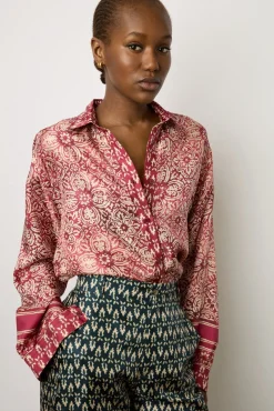 Chemise Imprimee En Soie Sangue - Athena<Gerard Darel Hot