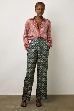 Chemise Imprimee En Soie Sangue - Athena<Gerard Darel Hot