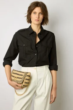 Chemise Militaire En Coton Noir - Acacia<Gerard Darel Fashion