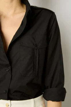 Chemise Militaire En Coton Noir - Acacia<Gerard Darel Fashion