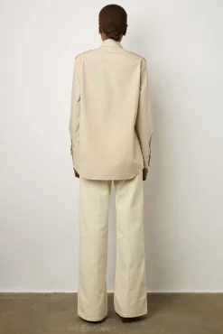 Chemise Militaire En Coton Sable - Acacia<Gerard Darel Discount