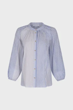 Chemise Mix De Rayures Naturel - Aliana<Gerard Darel Clearance