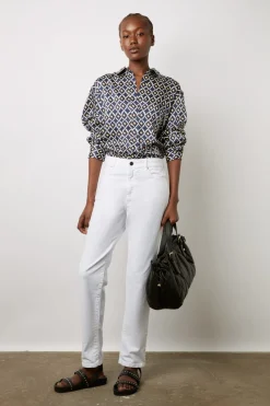 Chemise Satinee Imprimee Encre - Anae<Gerard Darel Discount