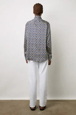 Chemise Satinee Imprimee Encre - Anae<Gerard Darel Discount