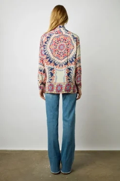 Chemise Satinee Imprimee Naturel - Alyssa<Gerard Darel Best