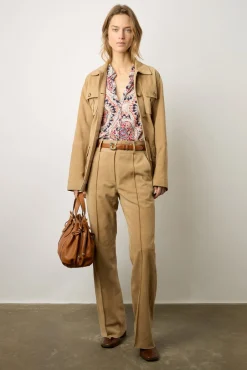 Chemisette En Coton Imprime Ecru - Mirka<Gerard Darel Outlet