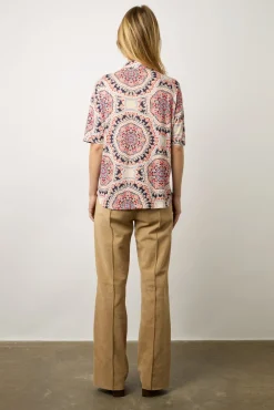 Chemisette En Coton Imprime Ecru - Mirka<Gerard Darel Outlet