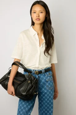 Chemisette En Lin Ecru - Mylene<Gerard Darel Clearance