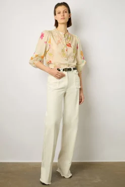 Chemise Voile De Coton Multicolore - Narin<Gerard Darel Fashion
