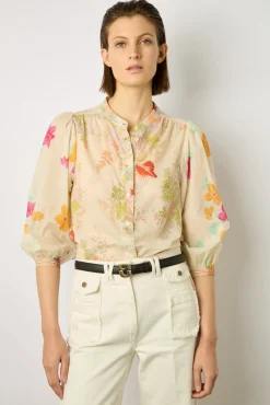 Chemise Voile De Coton Multicolore - Narin<Gerard Darel Fashion
