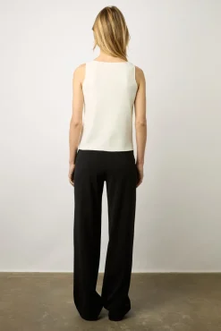 Debardeur En Microfibre Blanc - Lara<Gerard Darel Clearance