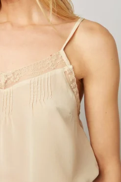 Debardeur En Soie Et Dentelle - Clara<Gerard Darel Discount