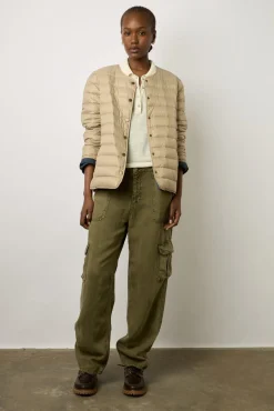 Doudoune Fine Reversible Femme Sable Sadja<Gerard Darel Online