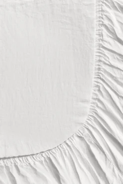 Drap Housse En Lin Lave - Blanc<Gerard Darel Best