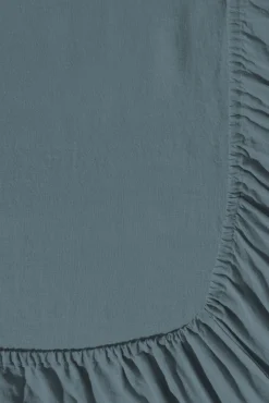 Drap Housse En Lin Lave - Bleu De Nuit<Gerard Darel Fashion