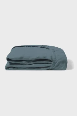 Drap Housse En Lin Lave - Bleu De Nuit<Gerard Darel Fashion