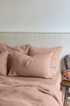 Drap Housse En Lin Lave - Rose Ancien<Gerard Darel Sale