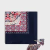 Foulard A Pompons En Soie Naturel - Penelope<Gerard Darel Sale