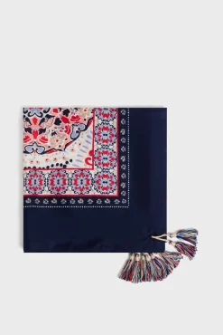Foulard A Pompons En Soie Naturel - Penelope<Gerard Darel Sale