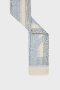 Foulard Chevrons Tisses Indigo - Pernille<Gerard Darel Best