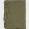 Foulard En Gaze De Coton Kaki - Philae<Gerard Darel Hot