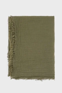 Foulard En Gaze De Coton Kaki - Philae<Gerard Darel Hot