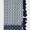 Foulard En Soie A Pompons Indigo - Pauline<Gerard Darel Online