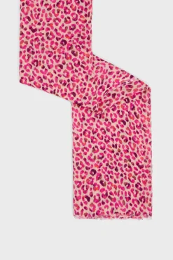 Foulard Imprime Leopard Fuchsia - Polly<Gerard Darel Sale