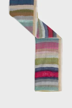 Foulard Raye 100% Soie Multicolore - Perlynn<Gerard Darel Outlet