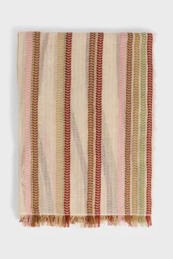 Foulard Rayures Tissees Naturel - Paulette<Gerard Darel Outlet