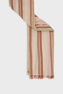 Foulard Rayures Tissees Naturel - Paulette<Gerard Darel Outlet