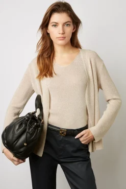 Gilet En Maille Lurex Or - Lexane<Gerard Darel Online
